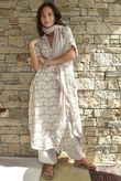 Royal Palm Pillow Cotton Dress Natural 